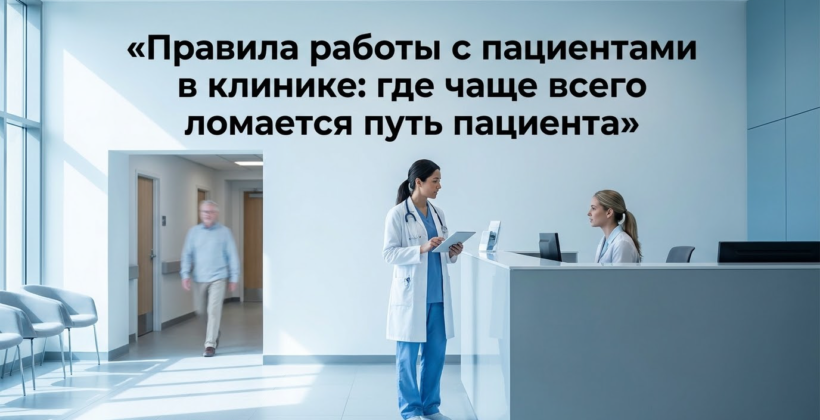 Правила работы с пациентами в клинике: где чаще всего ломается путь пациента