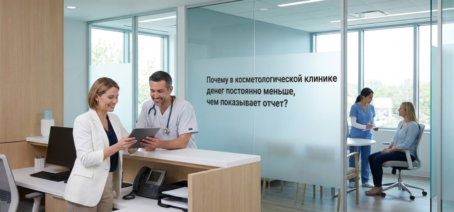 Почему в косметологической клинике денег постоянно меньше, чем показывает отчет?