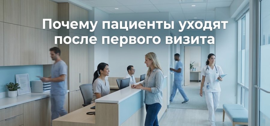 Почему пациенты уходят после первого визита
